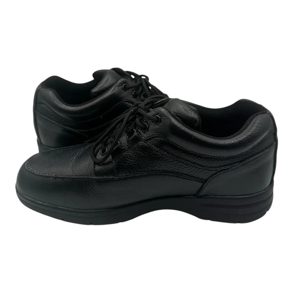 Drew Traveler Shoes Mens Sz 10.5 M Black Pebbled‎ Leather Walking Orthopedic